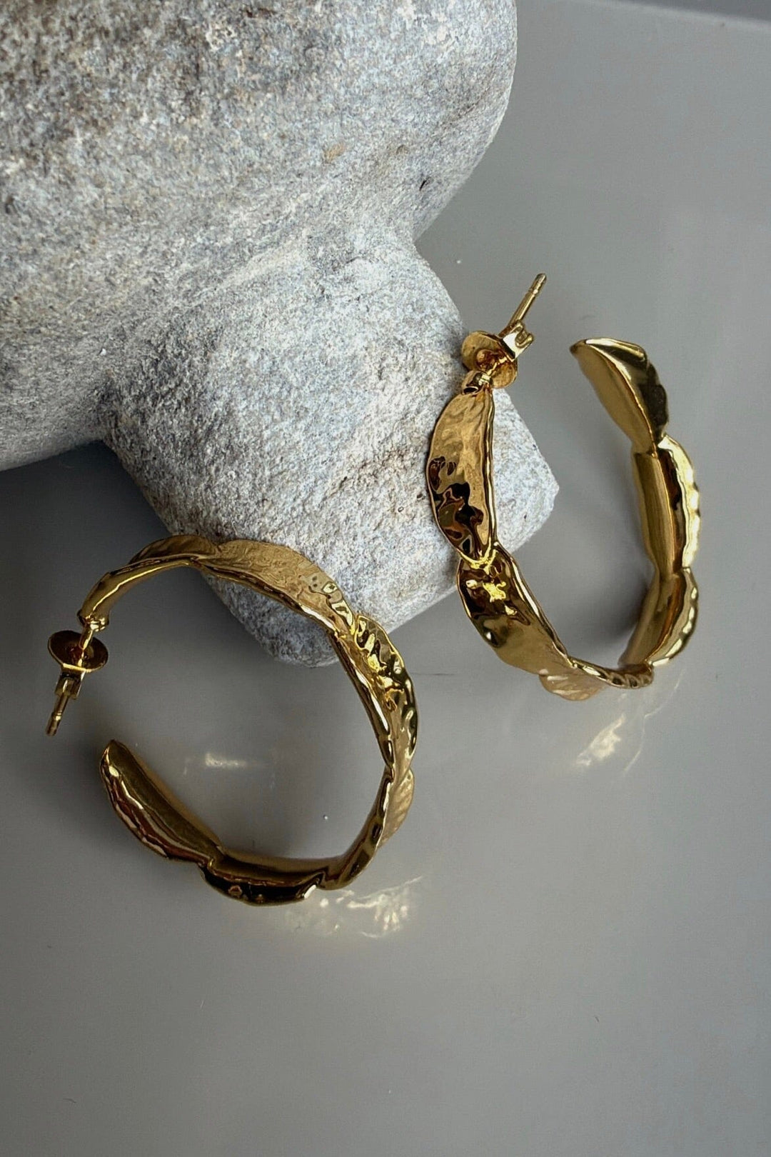 Molly&My Jewellery x Melanie Due - Leaves - Forgyldt Øreringe 