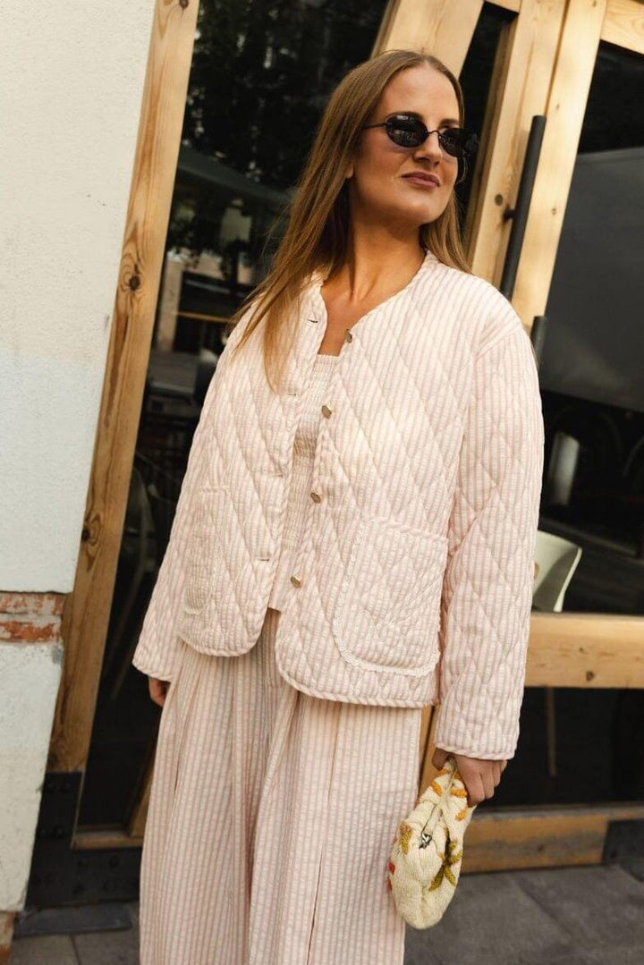 Molly&My x Julie Elsebeth - Momo Jacket - Pink Stripe 
