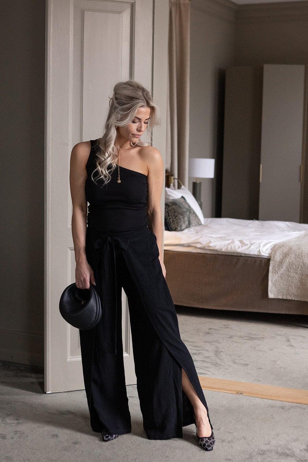 Molly & My X Melanie Due - Carina D Pants 168077 - 100 - Black Bukser 