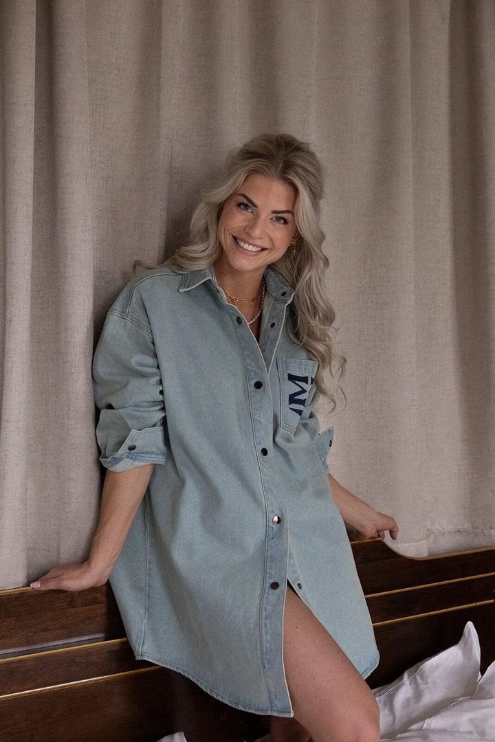 Molly & My X Melanie Due - Melanie D Denim Jacket 167365 - 948 - Faded Denim Kjoler 