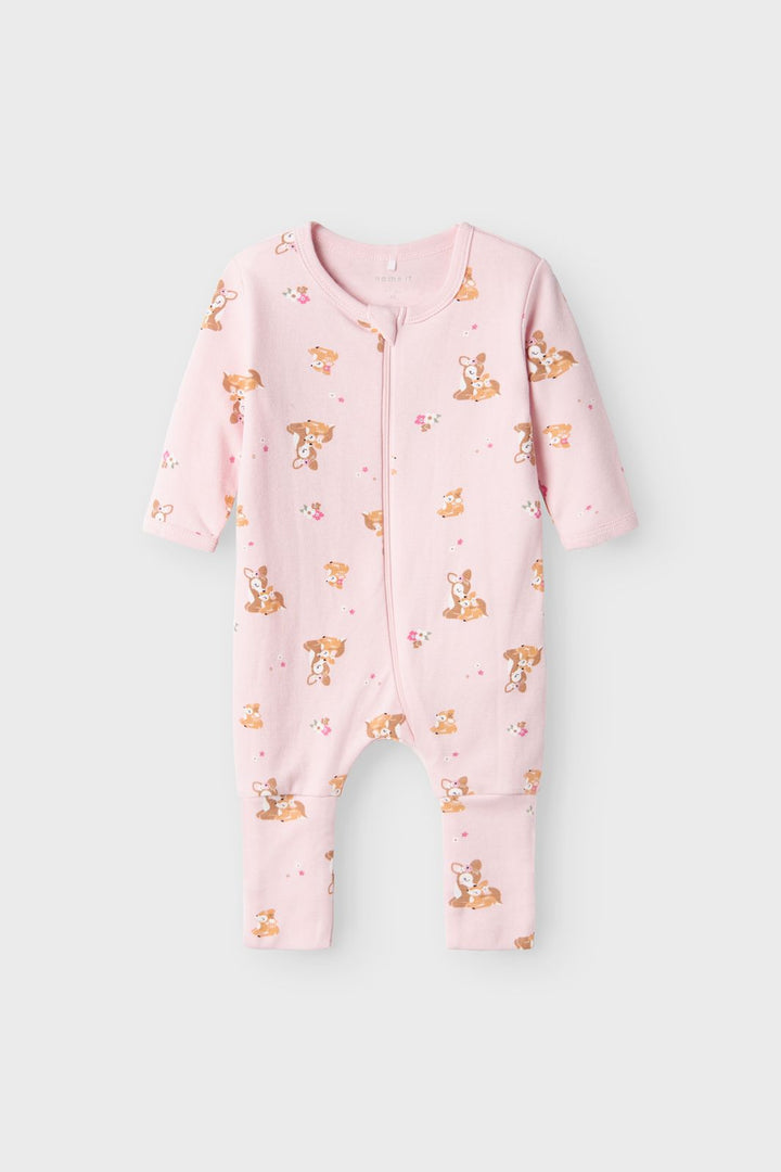 Name It - Nbfnightsuit Zip Ff Rose Deer - 4585349 Ibis Rose