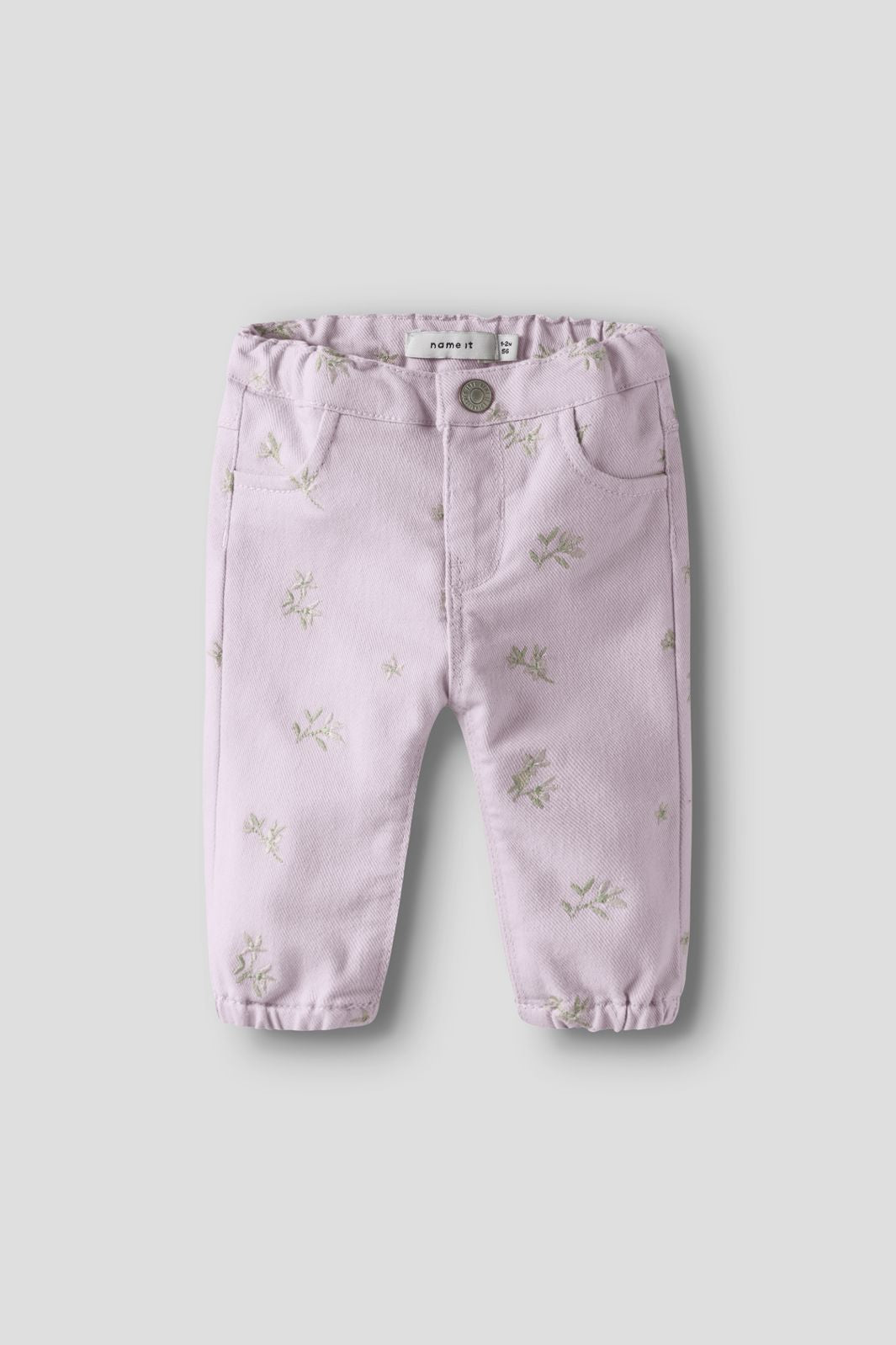 Name It - Nbfrose Loose  Twi Pant 1717-Yf B - 4994916 Dawn Pink Flower Emb