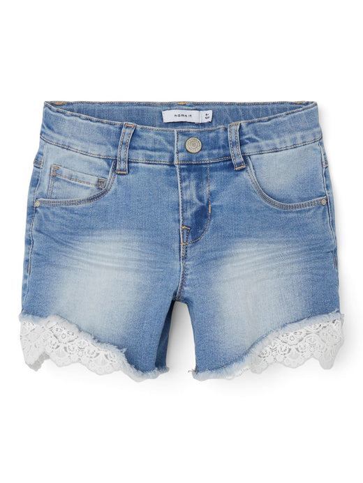 Name It - Nkfsalli Slim Shorts 5372-Ha - 3755383 Medium Blue Denim Shorts 