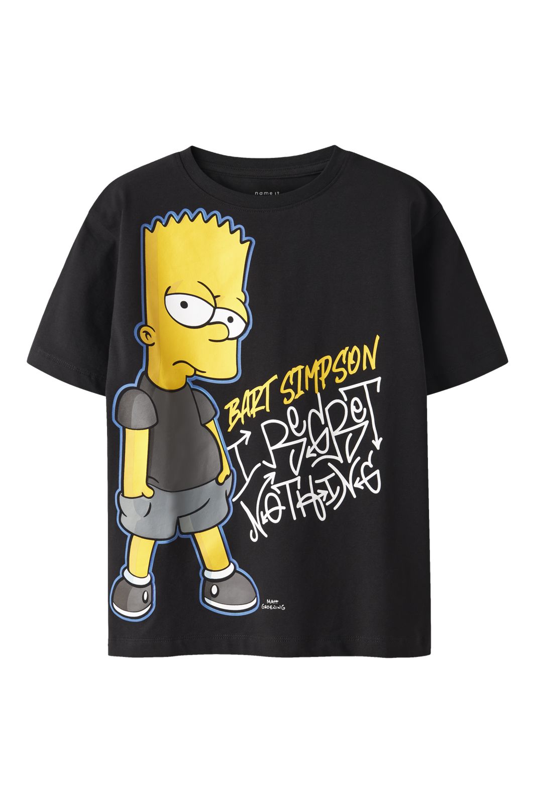 Name It - Nkmjuda Simpsons Nreg Ss Top Box Bfu - 4923717 Black