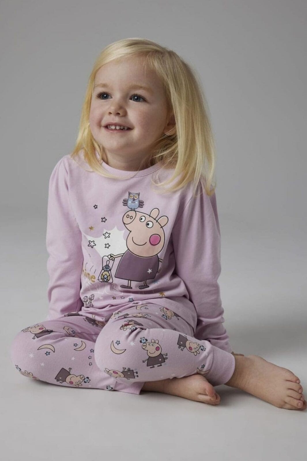 Name It - Nmfdyris Peppa Ls Nightset - 4672080 Winsome Orchid
