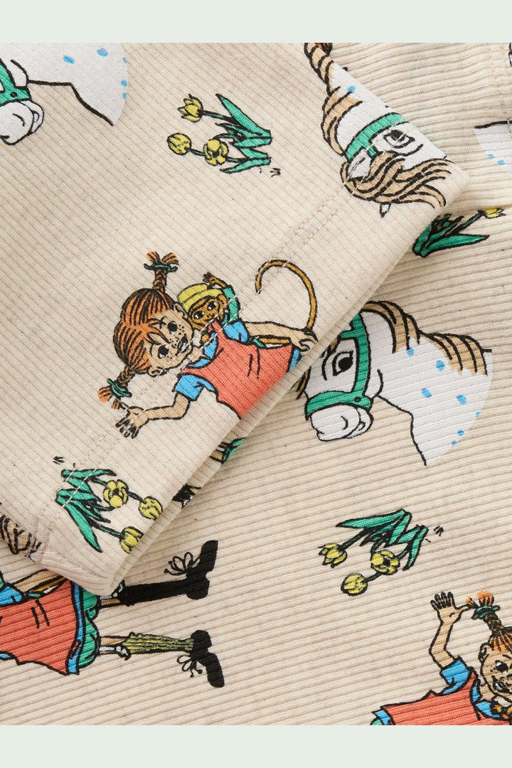 Name It - Nmfmara Pippi Shorts Legging Sky - 5096426 Peyote Melange