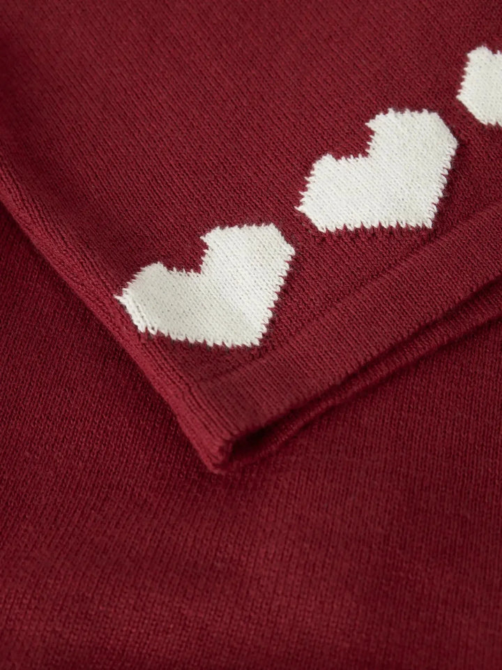 Name It - Nmfralbos Ls Knit Card - 5158244 Red Dahlia Cardigans 