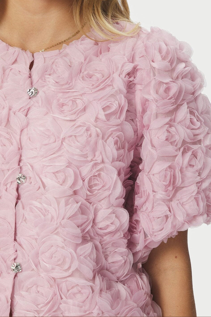 Neo Noir - Aisa Flower Blouse 168409 - 165 - Rose