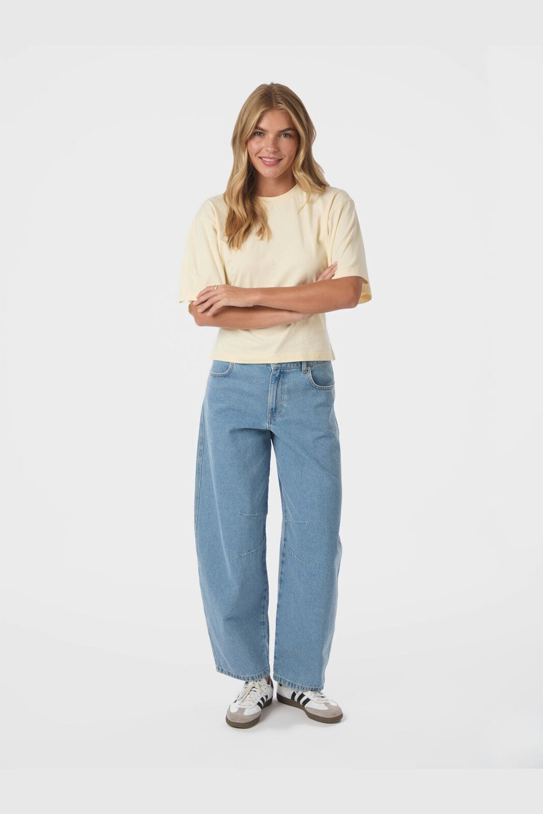 Neo Noir - Asha Boxy Tee 164418 - 416 - Butter Yellow