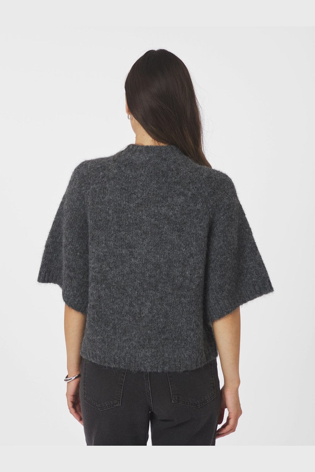 Neo Noir - Benuta Fluffy Knit Cardigan 165816 - 136 - Antracit Melange