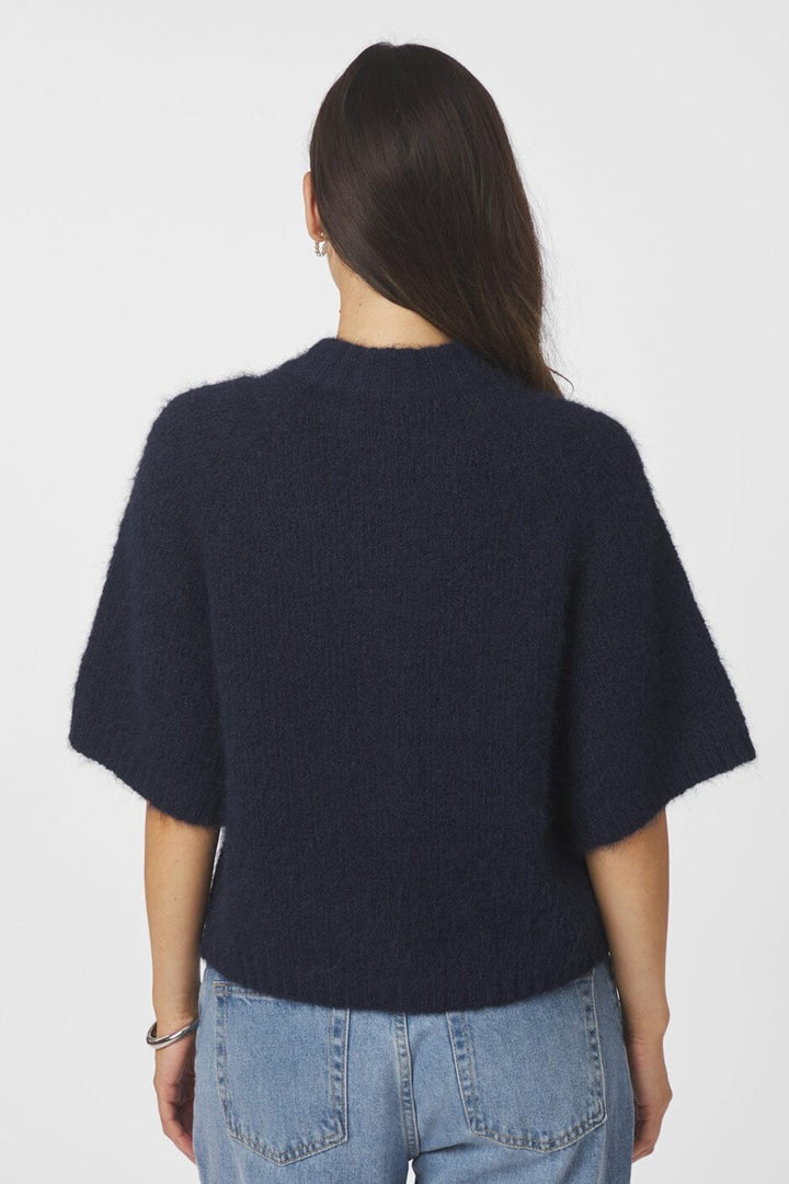 Neo Noir - Benuta Fluffy Knit Cardigan 165816 - 141 - Navy