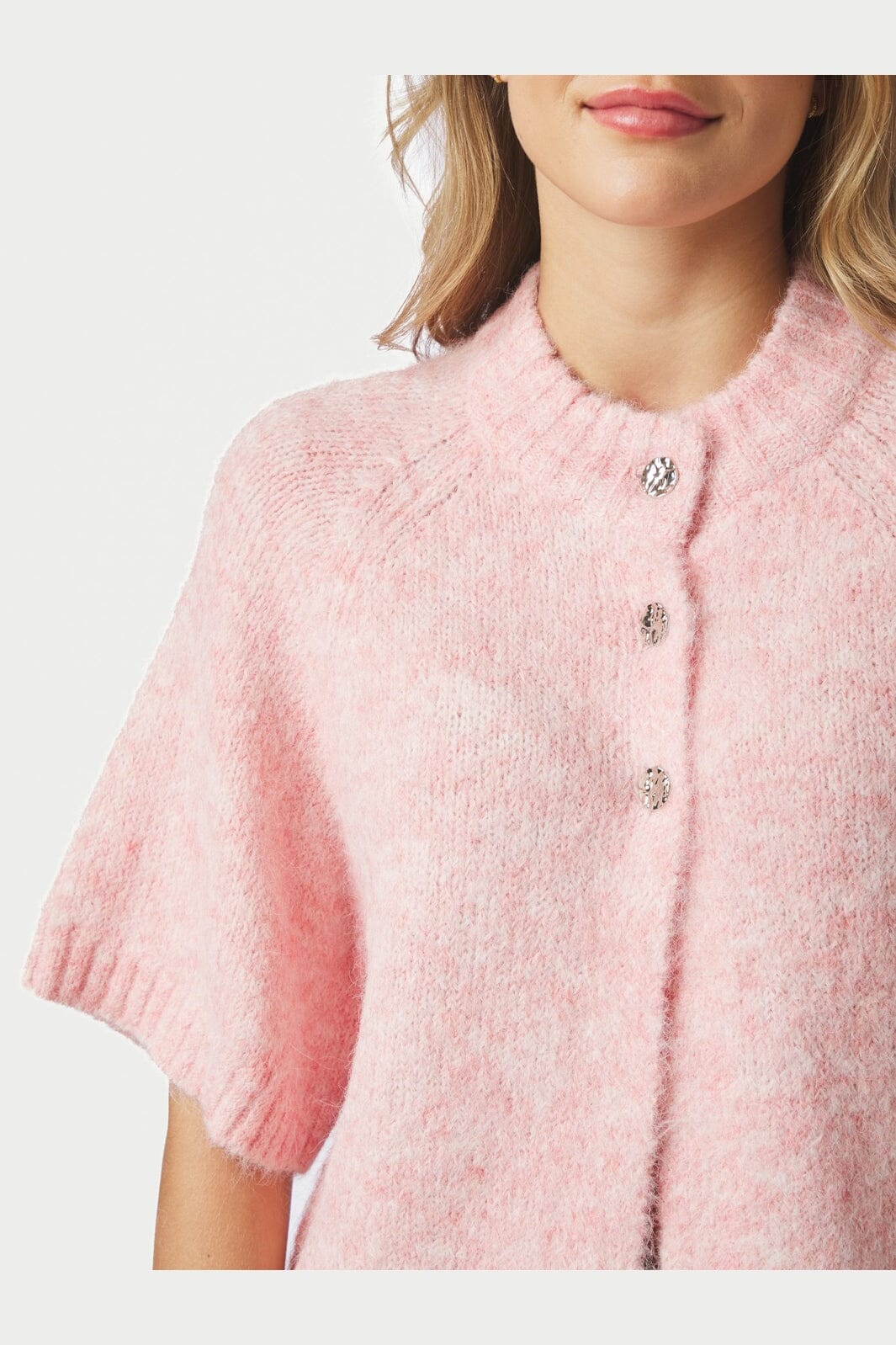 Neo Noir - Benuta Fluffy Knit Cardigan 165816 - 754 - Light Pink