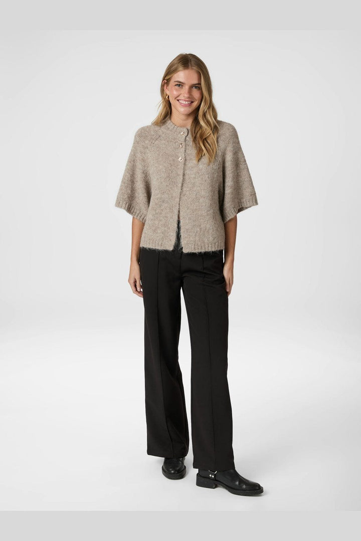 Neo Noir - Benuta Fluffy Knit Cardigan 165816 - 976 - Beige Melange
