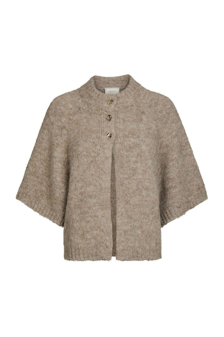 Neo Noir - Benuta Fluffy Knit Cardigan 165816 - 976 - Beige Melange