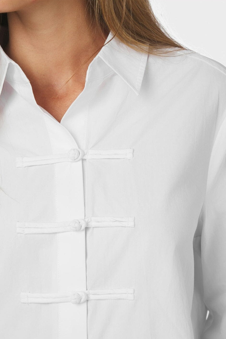 Neo Noir - Cam Poplin Shirt 170424 - 121 - Off White