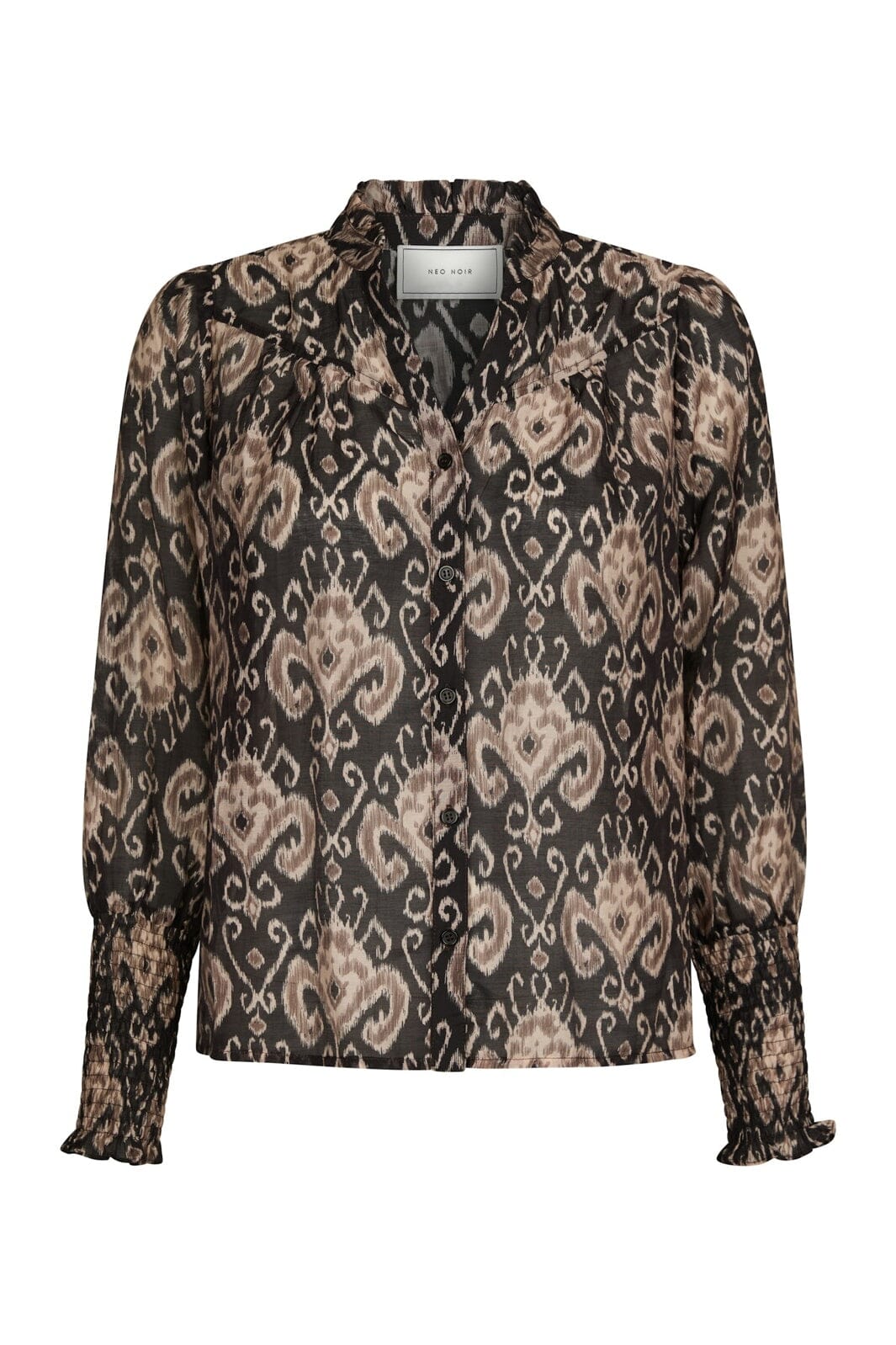 Neo Noir - Camisa Print Blouse 167189 - 100 - Black