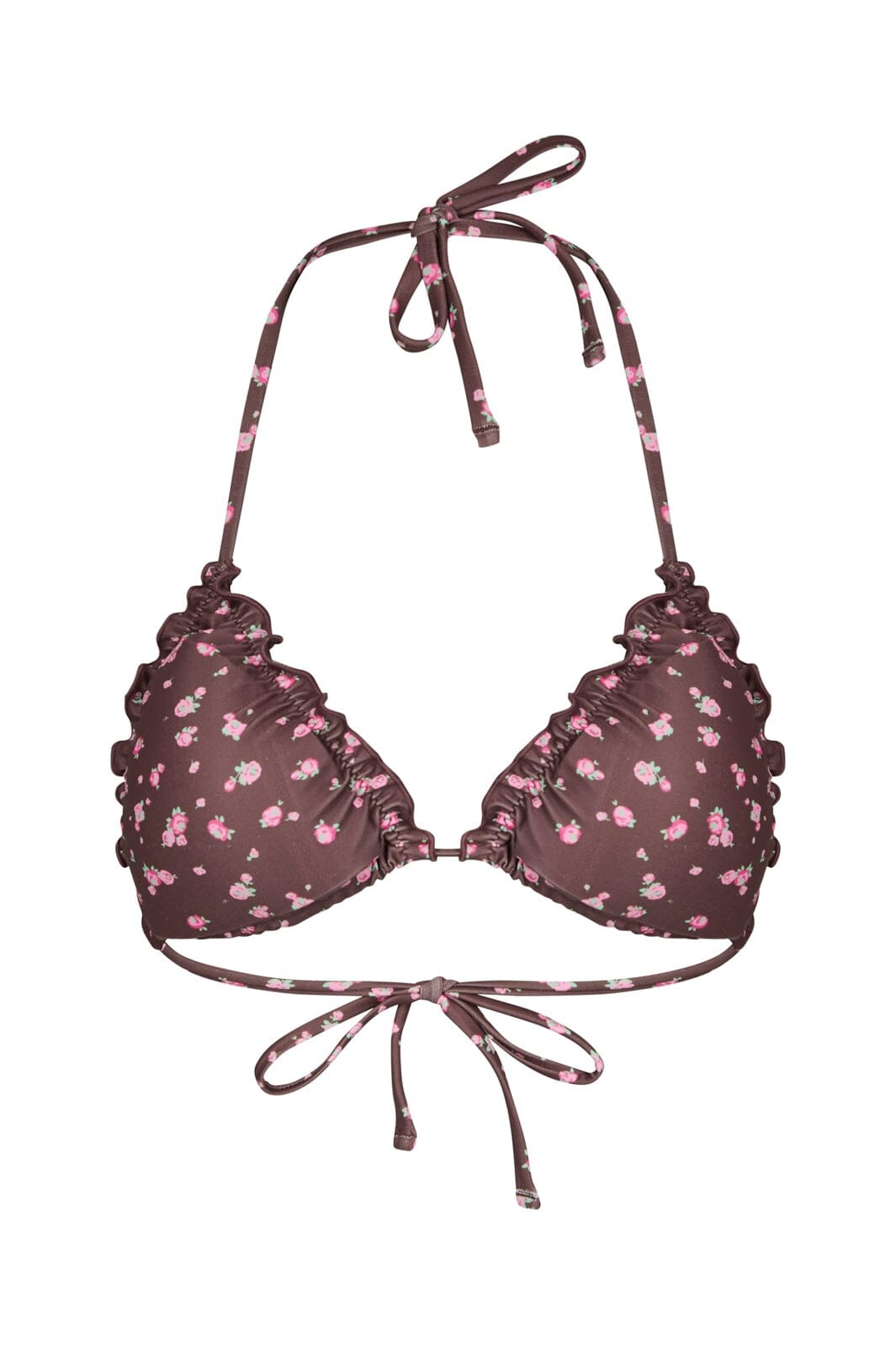 Neo Noir - Carlyn Floral Bikini Top 170457 - 676 - Dark Brown