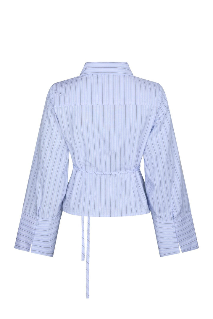 Neo Noir - Clarida Double Stripe Shirt 168388 - 145 - Light Blue