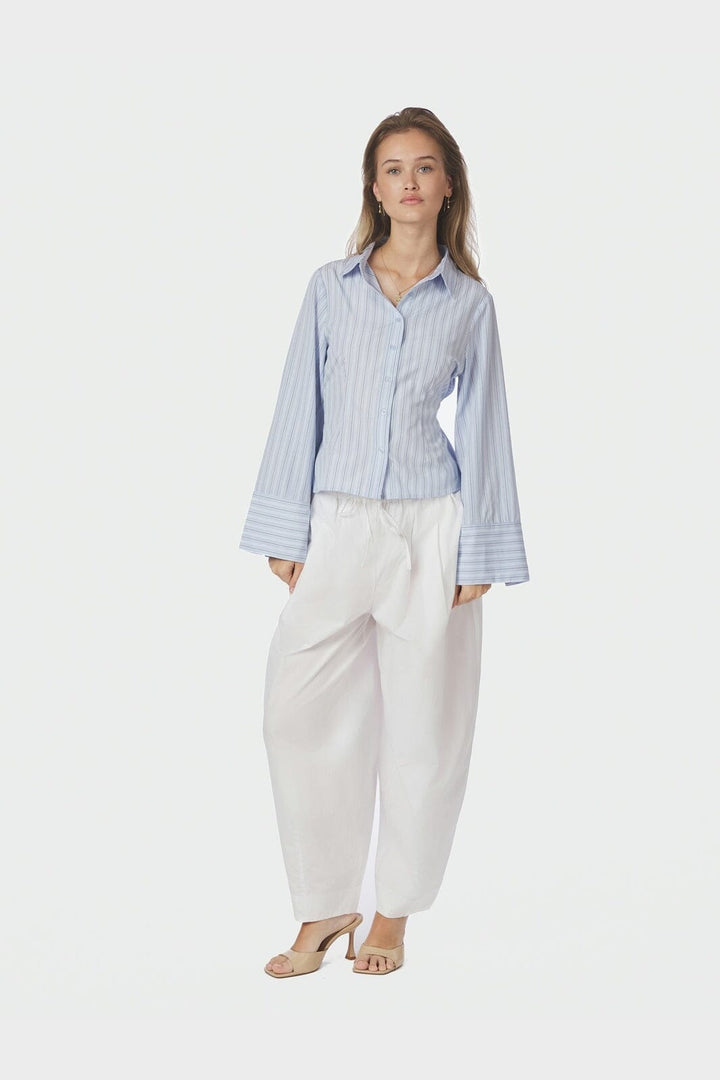 Neo Noir - Clarida Double Stripe Shirt 168388 - 145 - Light Blue