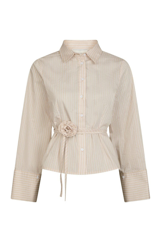 Neo Noir - Clarida Rose Stripe Shirt 166504 - 191 - Light Yellow