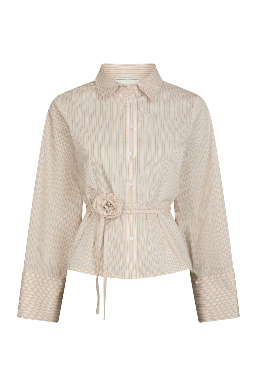 Neo Noir - Clarida Rose Stripe Shirt 166504 - 191 - Light Yellow