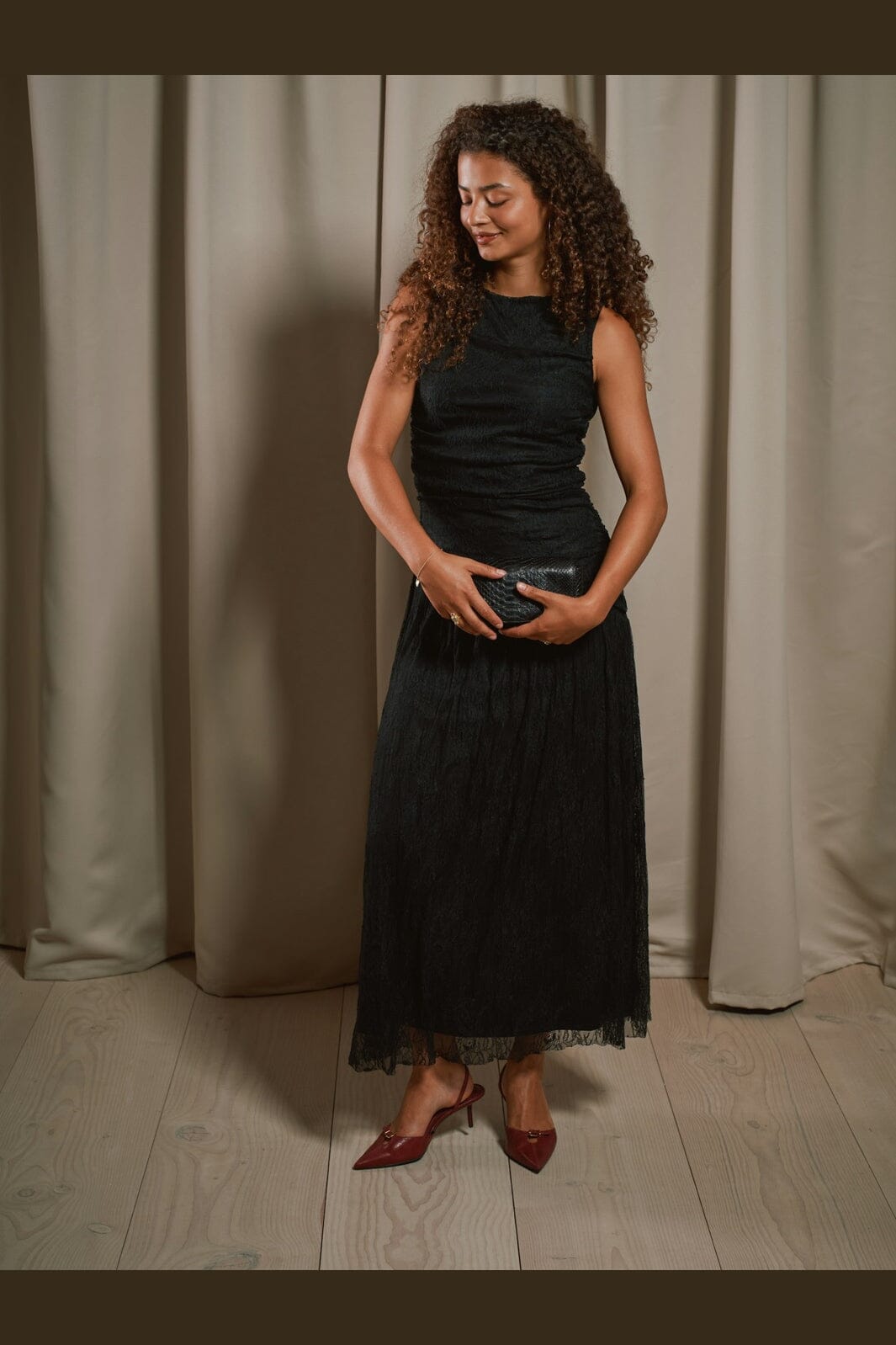 Neo Noir - Cludine Lace Dress 170542 - 100 - Black