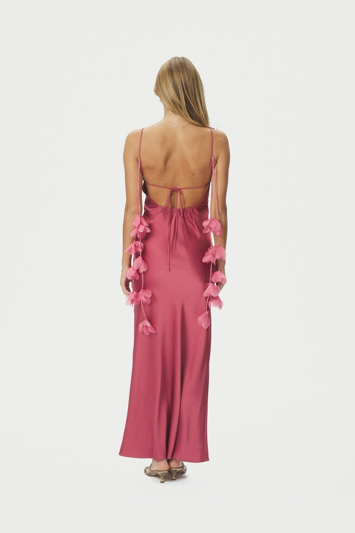 Neo Noir - Colly Heavy Sateen Dress 166978 - 430 - Cherry Pink