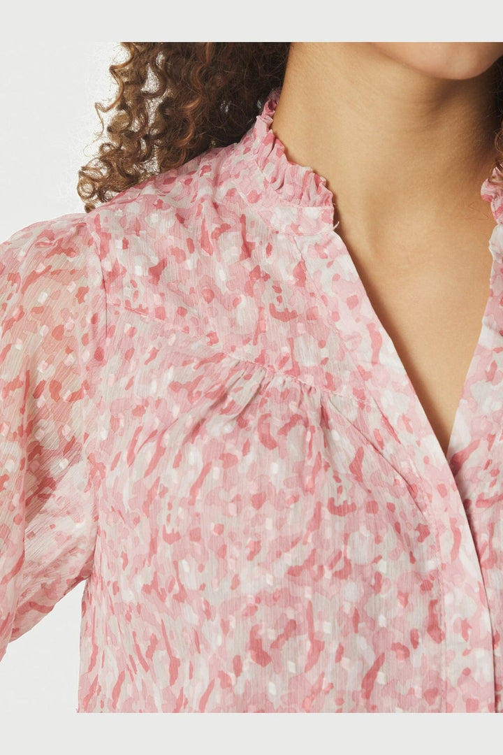 Neo Noir - Diana Blurred Blouse 168379 - 165 - Rose