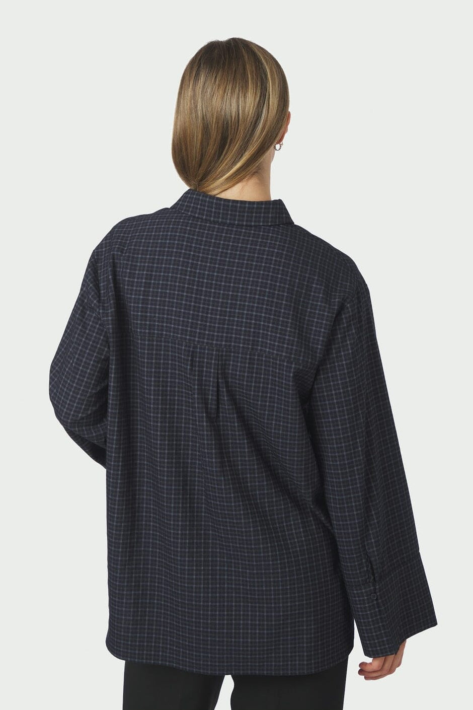 Neo Noir - Dita Check Shirt 170763 - 534 - Dark Blue