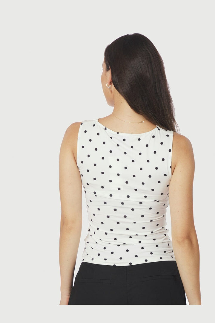Neo Noir - Ditty Jersey Dot Top 167487 - 120 - White