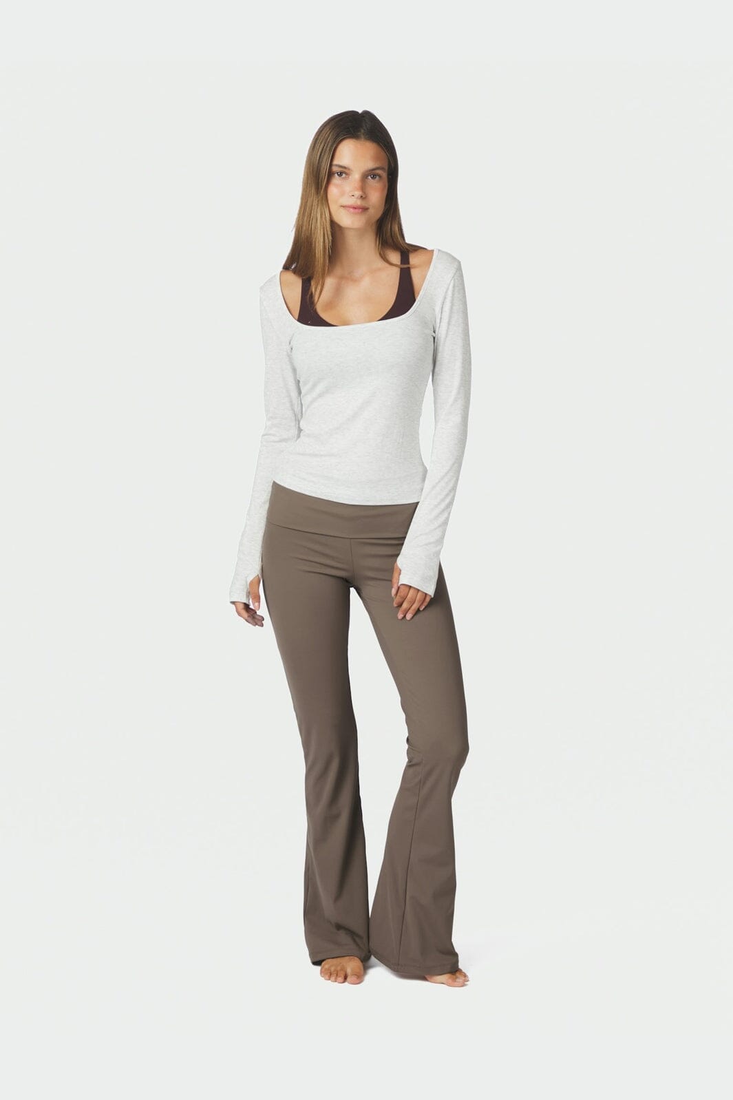 Neo Noir - Elin Jersey Blouse 168341 - 103 - Light Grey Melange