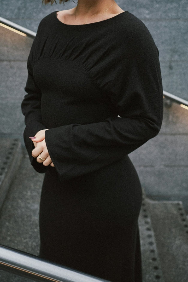 Neo Noir - Emerson Knit Dress 167046 - 100 - Black Kjoler 