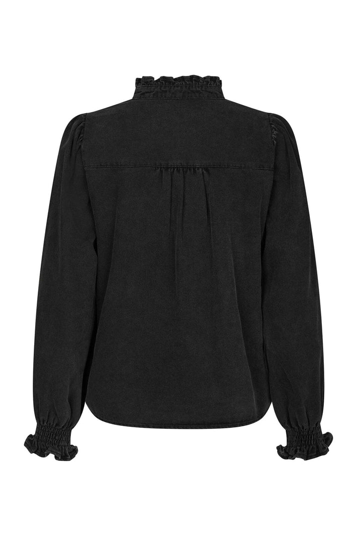 Neo Noir - Emmeline Denim Blouse 164434 - 100 - Black