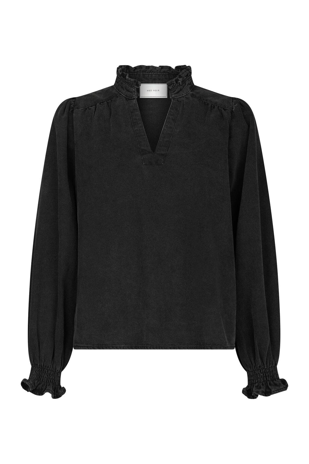 Neo Noir - Emmeline Denim Blouse 164434 - 100 - Black