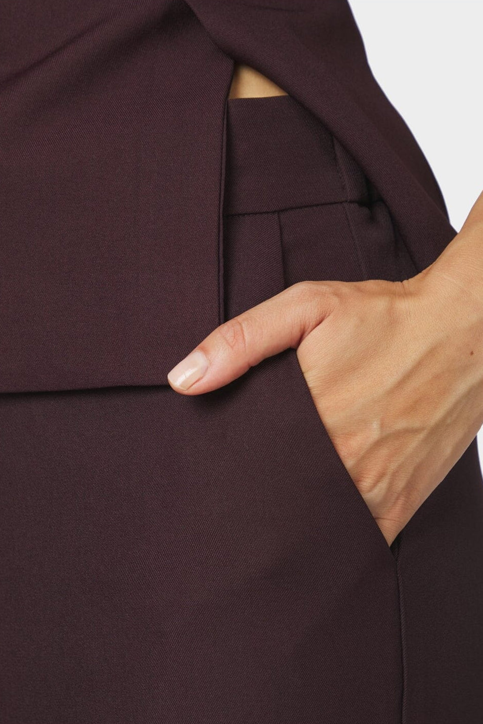 Neo Noir - Emmett Structure Pants 165357 - 345 - Chocolate Plum