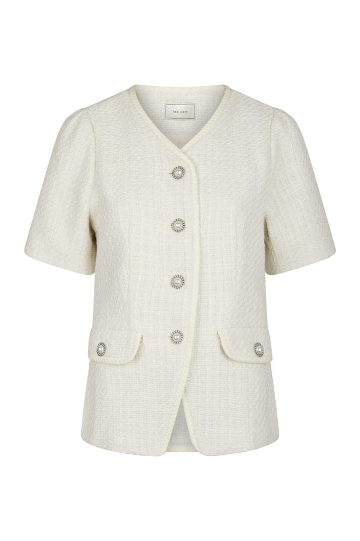 Neo Noir - Faina Boucle Blouse 167541 - 121 - Off White