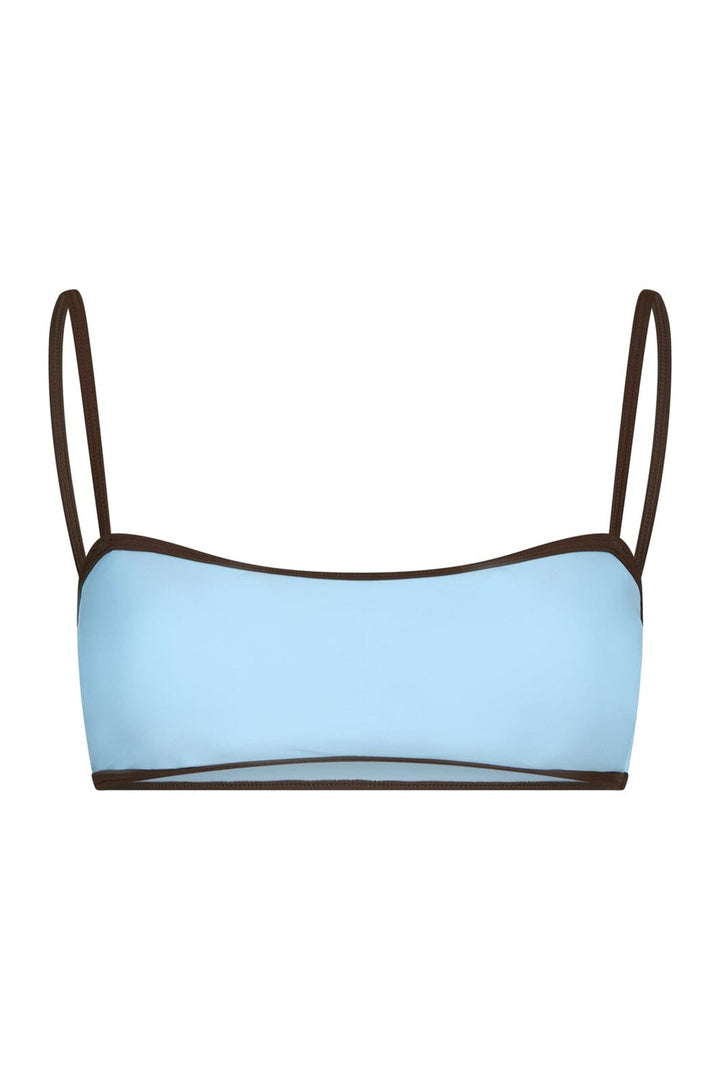 Neo Noir - Fia Solid Contrast Bikini Top 167792 - 145 - Light Blue