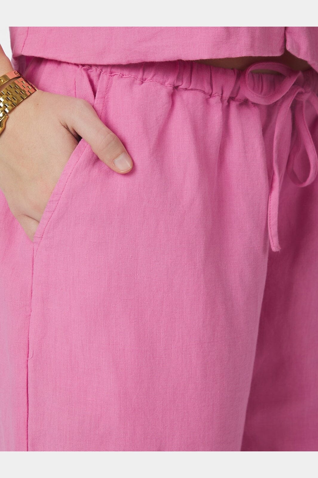 Neo Noir - Heifa Linen Pants 167698 - 170 - Pink