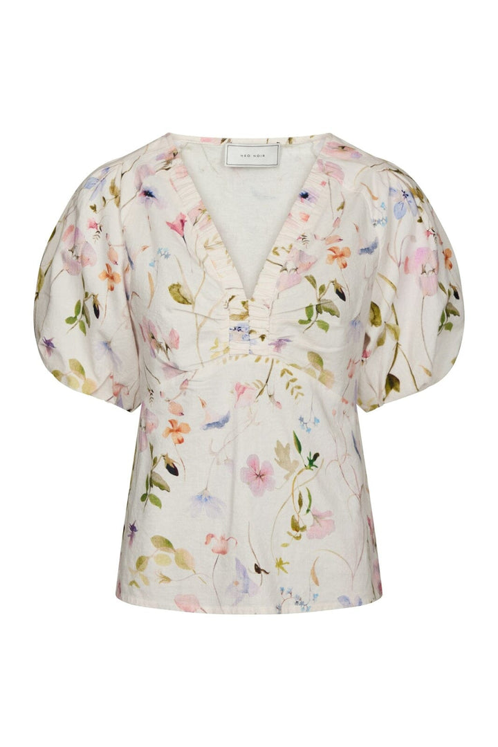 Neo Noir - Irina Flower Blouse 169056 - 121 - Off White