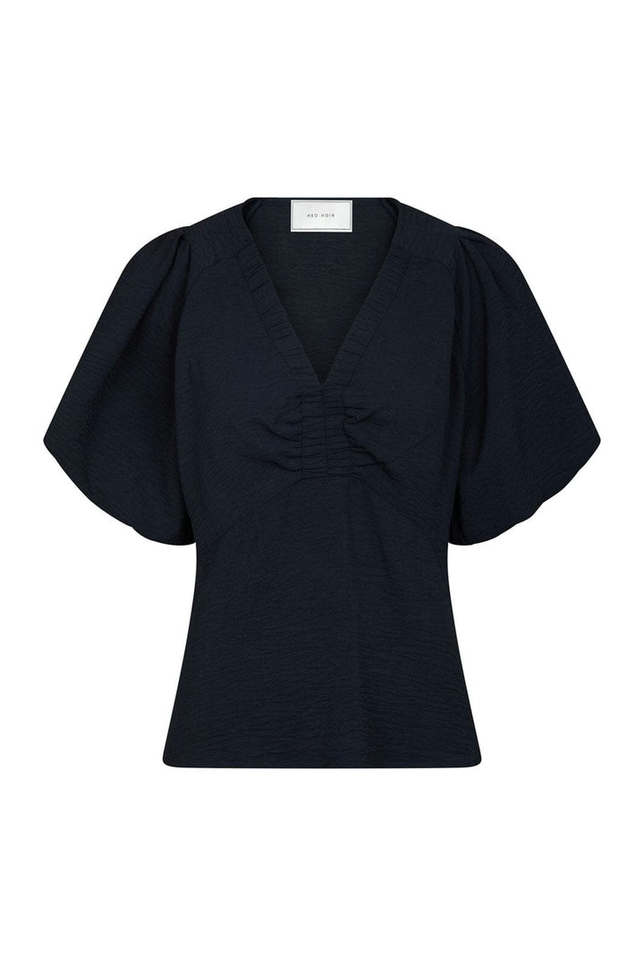 Neo Noir - Irina Structure Blouse 165910 - 141 - Navy