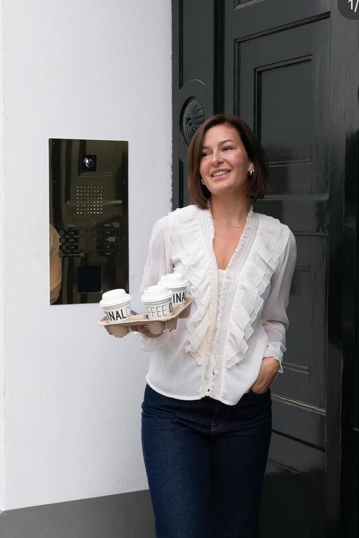 Neo Noir - Ivey Blouse 166659 - 122 - Creme Bluser 