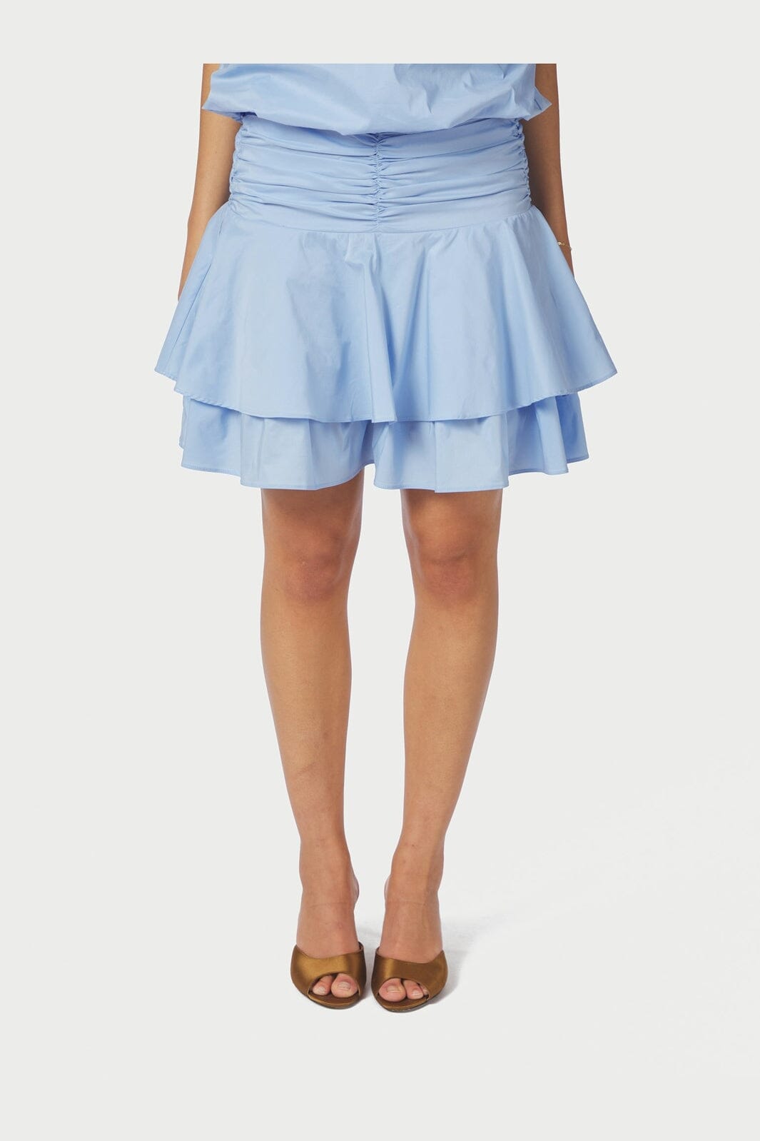 Neo Noir - Janie Poplin Skirt 168464 - 145 - Light Blue