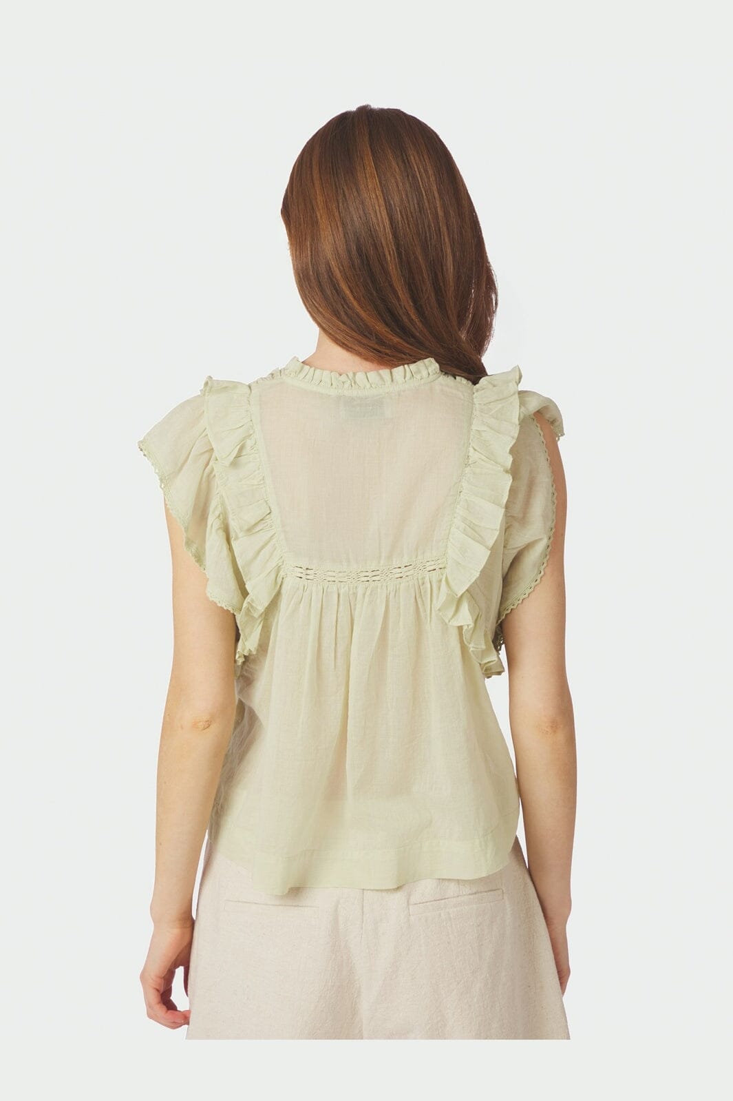 Neo Noir - Jayla S Voile Top 159881 - 236 - Pistachio