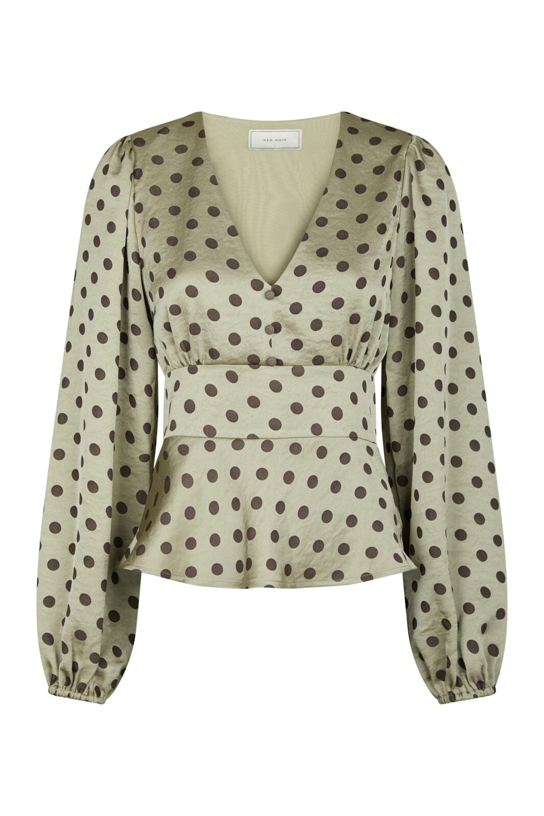 Neo Noir - Jellima Dotted Blouse 167743 - 236 - Pistachio