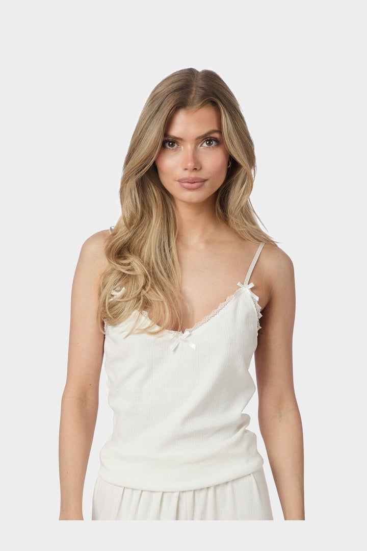 Neo Noir - Joya Pointelle Top 167796 - 121 - Off White