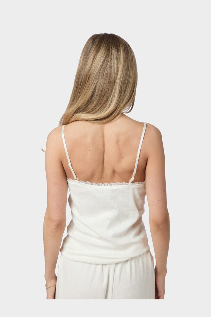 Neo Noir - Joya Pointelle Top 167796 - 121 - Off White
