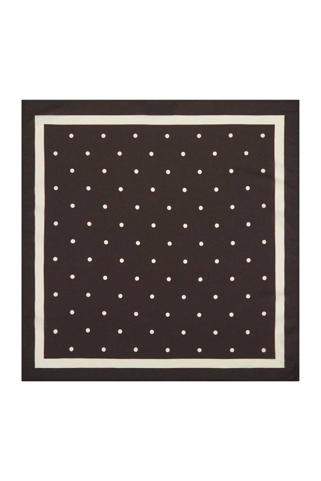 Neo Noir - Judy Dot Scarf 168236 - 676 - Dark Brown
