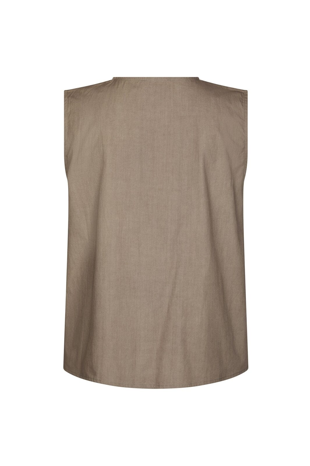 Neo Noir - Lasa C Poplin Top 168962 - 214 - Taupe