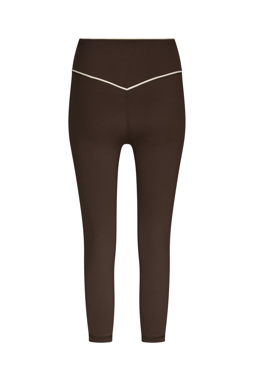 Neo Noir - Lea Wrap Contrast Capri Pants 170725 - 676 - Dark Brown