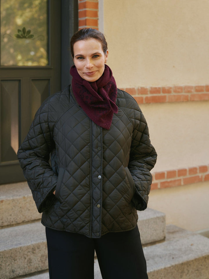 Neo Noir - Lolana Paisley Knit Scarf 170741 - 682 - Wine Tørklæder 